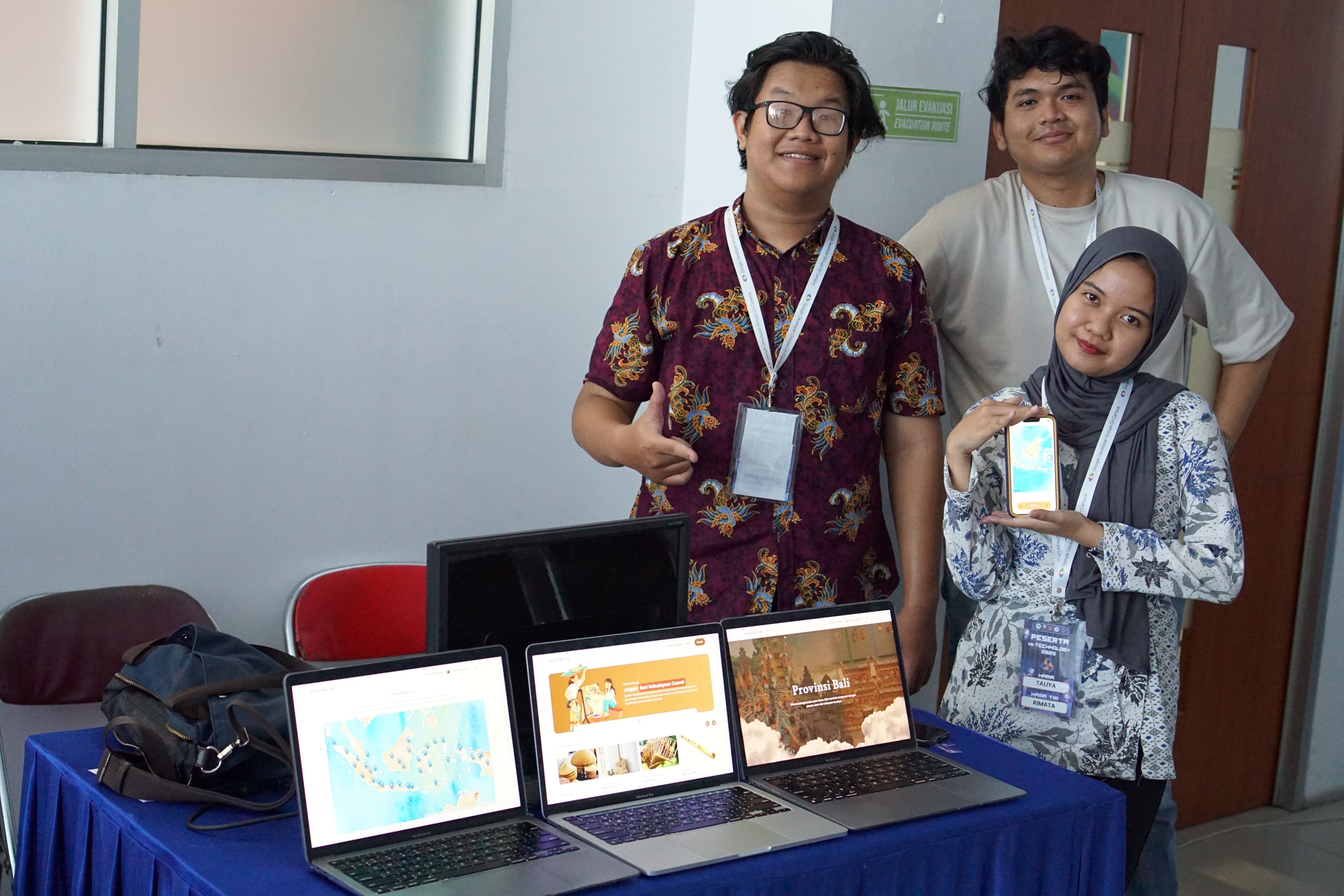 Visual ruang showcase inovasi HI-Technology